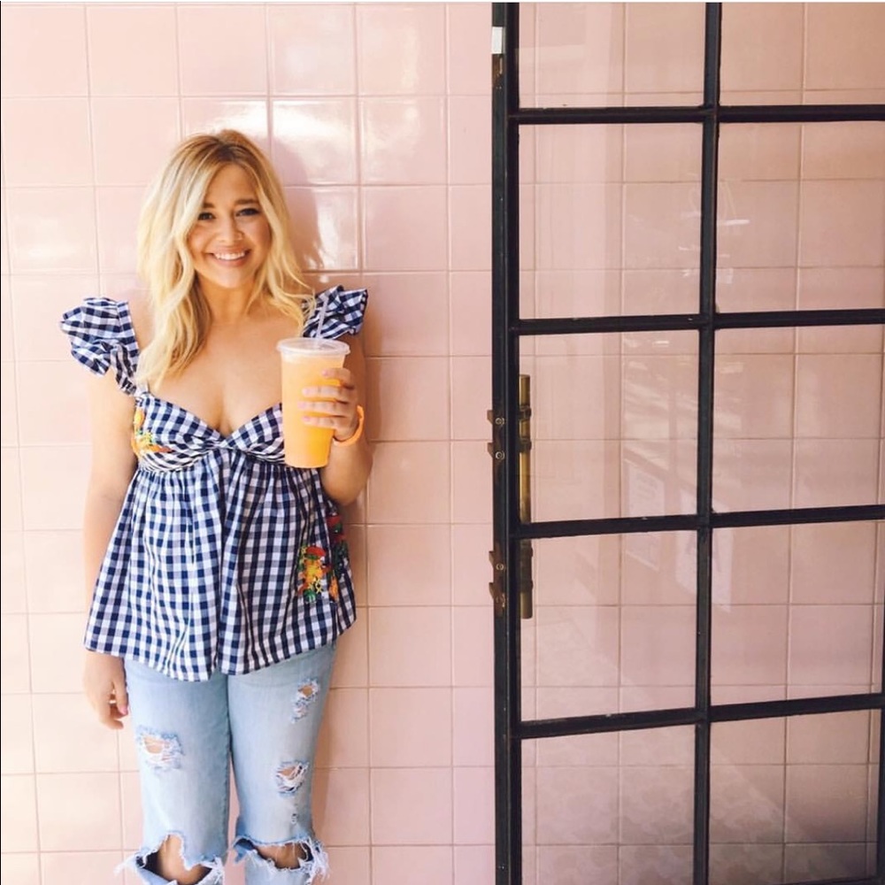 Zara Gingham Tank